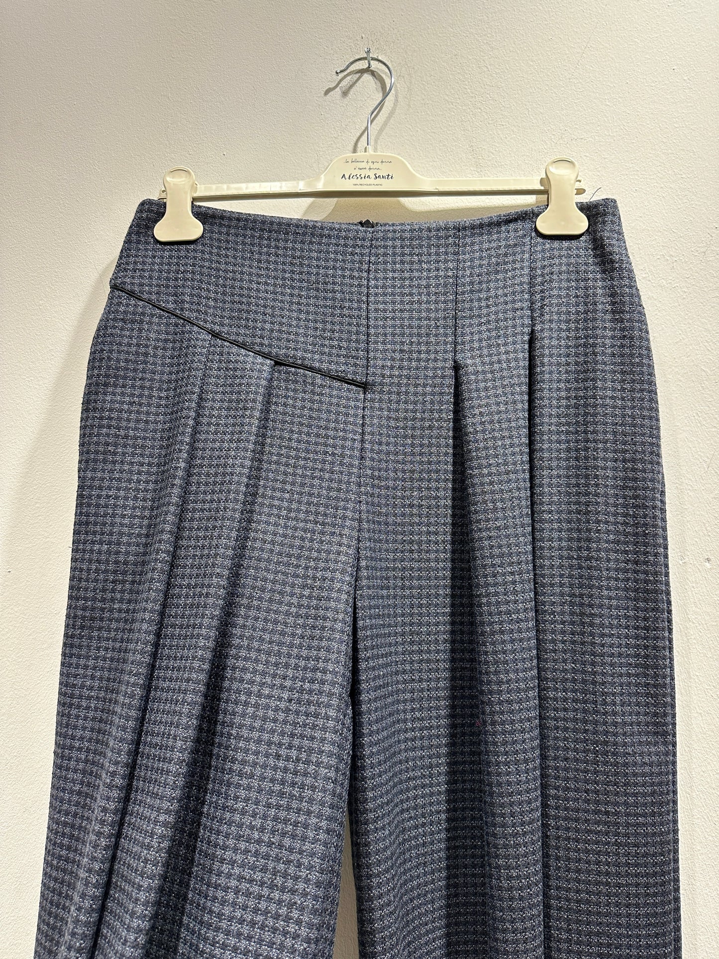 ALESSIA SANTI - Pantalone quadretti, Blu
