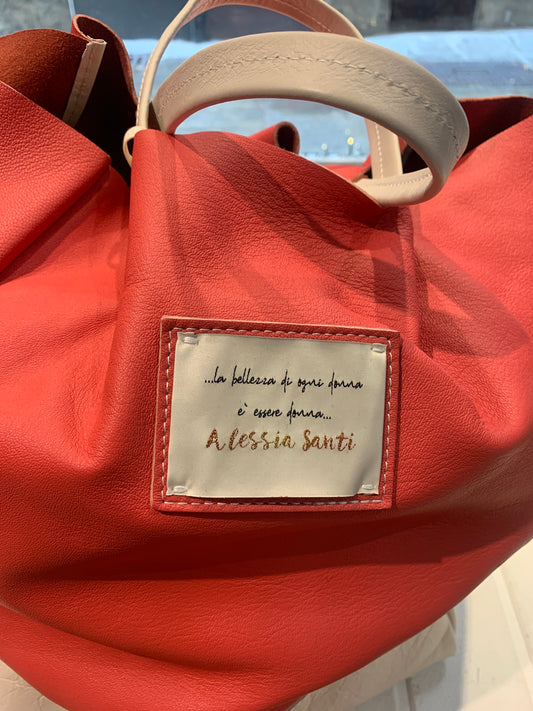 ALESSIA SANTI - Borsa in pelle, Corallo