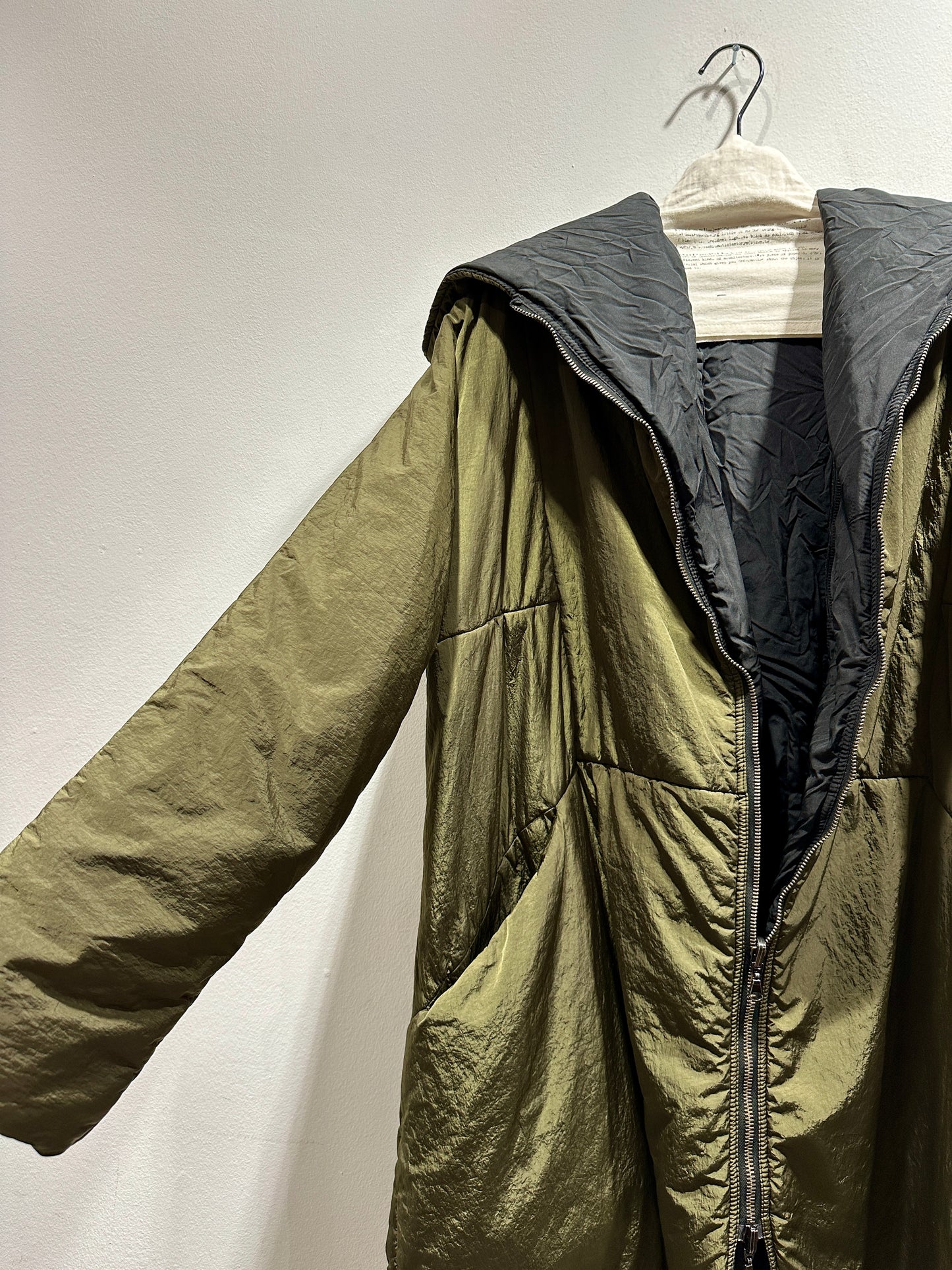 KIMONORAIN - Piumino Parka reversibile, Verde