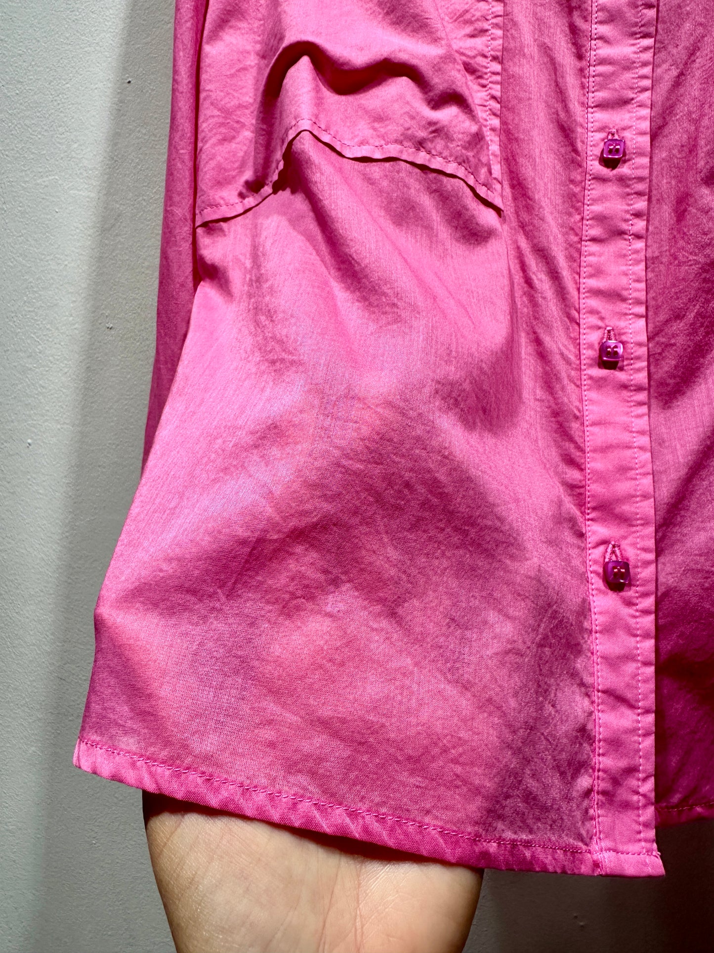 ALESSIA SANTI - Camicia con tasche applicate, Fucsia