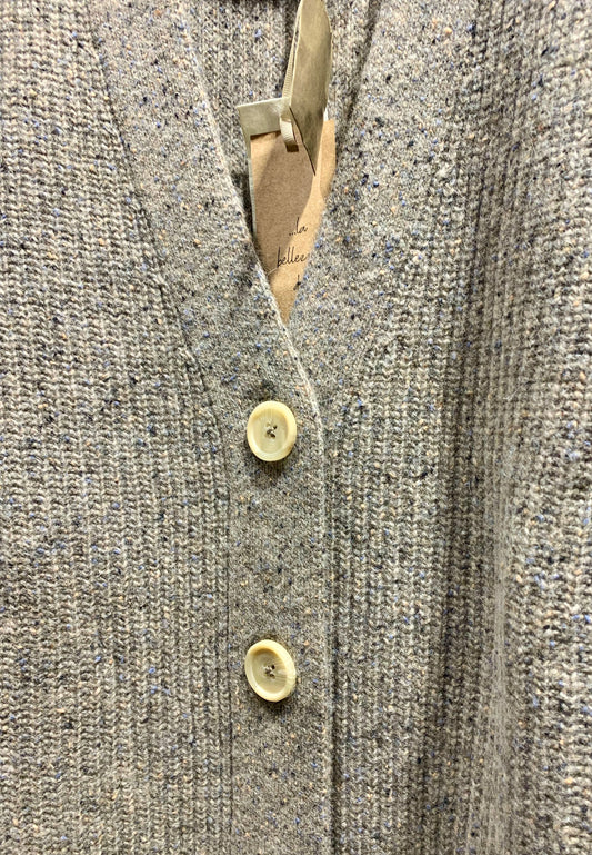 ALESSIA SANTI - Cardigan in lana con inserti, Beige