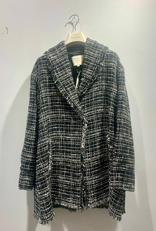 ALESSIA SANTI - Cappotto spigato, Nero