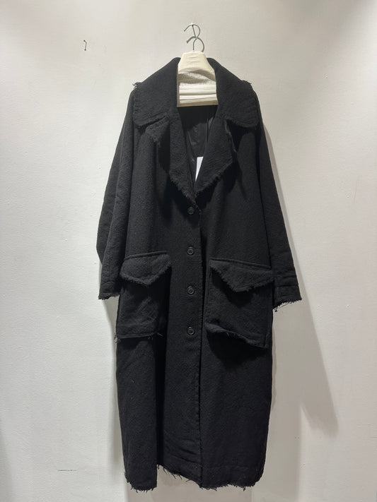 RUNDHOLZ - Cappotto lungo in lana, Black