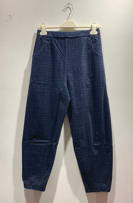 MAMA B - Pantalone Alicia PR in velluto, Notte