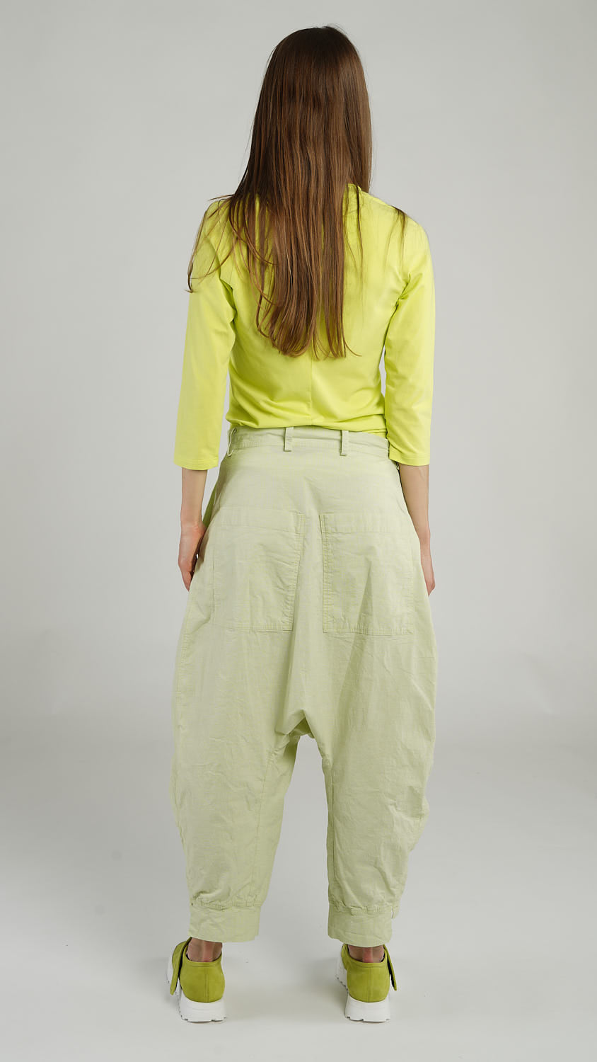RUNDHOLZ - Pantalone check cavallo basso, Sun