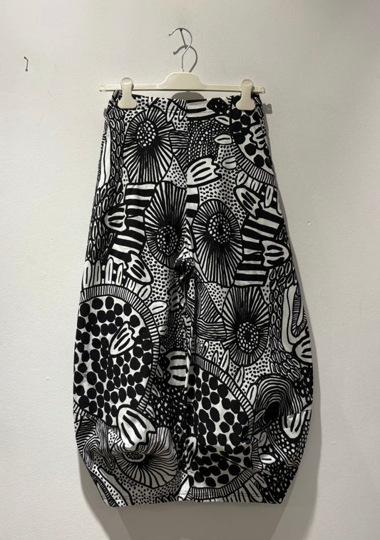 RUNDHOLZ - Pantalone balloon fantasia, Black Print
