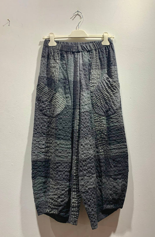 MAMA B - Pantalone Pace S, Check Antracite