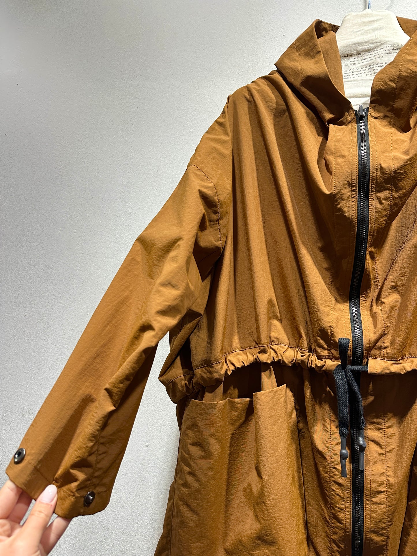 KIMONORAIN - Coat Bomber antipioggia, Rust