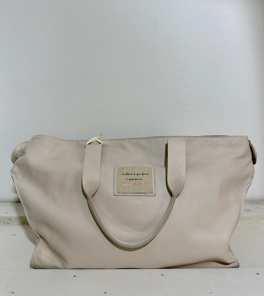ALESSIA SANTI - Borsa in pelle, Ecru