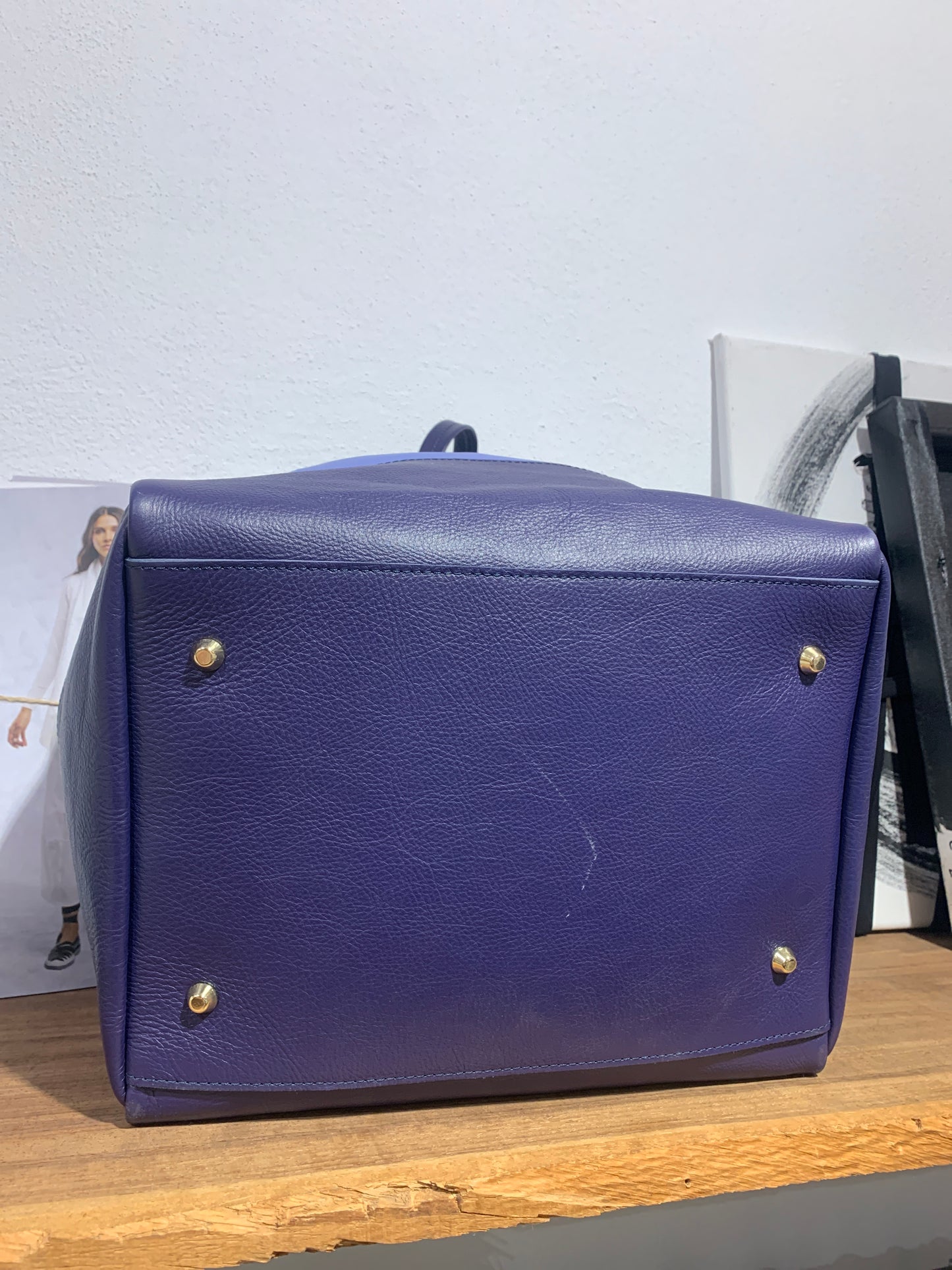 ALESSIA SANTI - Borsa in pelle, Blu