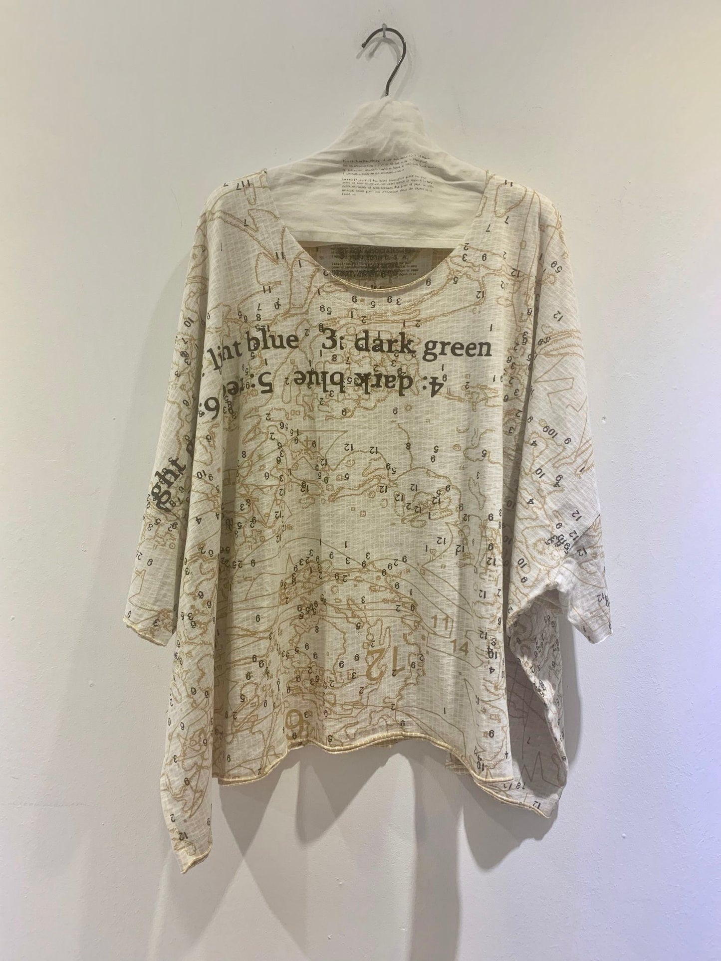 RUNDHOLZ - T-shirt over taglio quadrato, Corn print