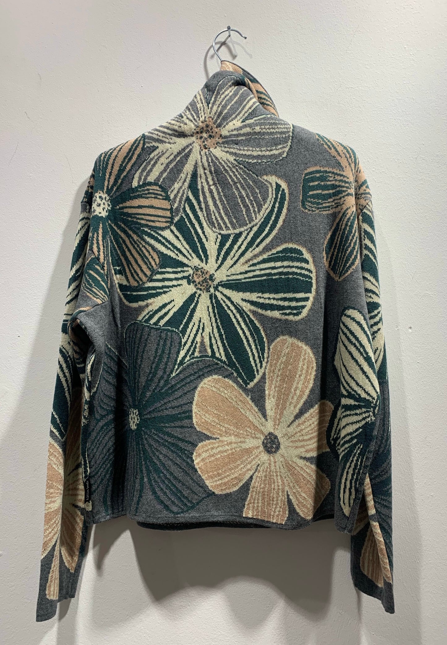 ALESSIA SANTI - Dolcevita stampa floreale, Grigio