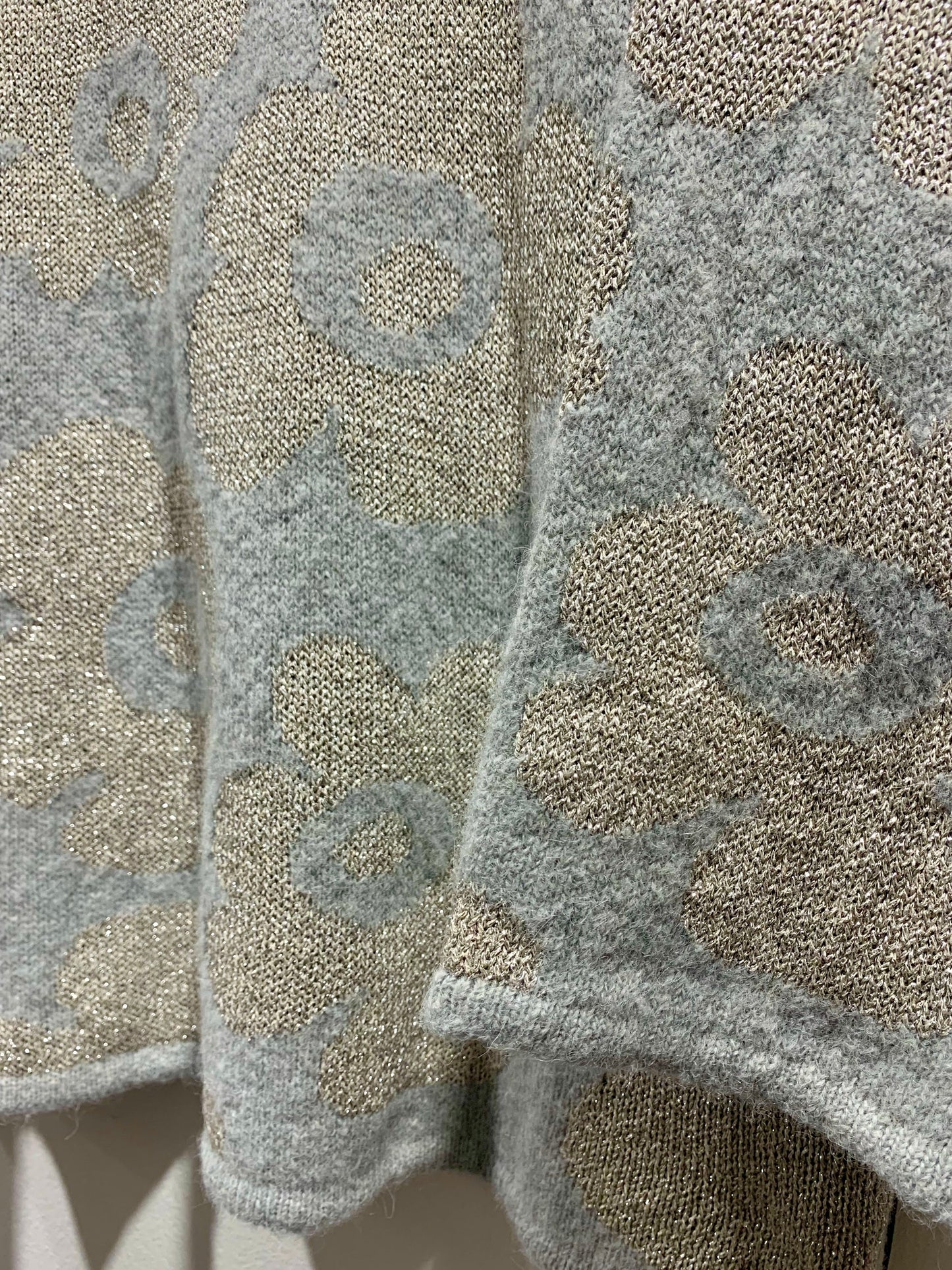 ALESSIA SANTI - Maglia con inserti in lurex, Grigio