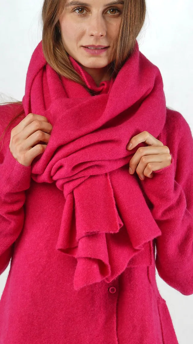 RUNDHOLZ - Sciarpa misto lana, Fucsia