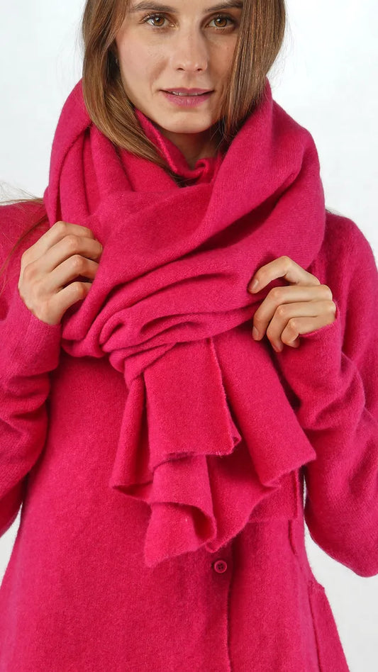 RUNDHOLZ - Sciarpa misto lana, Fucsia