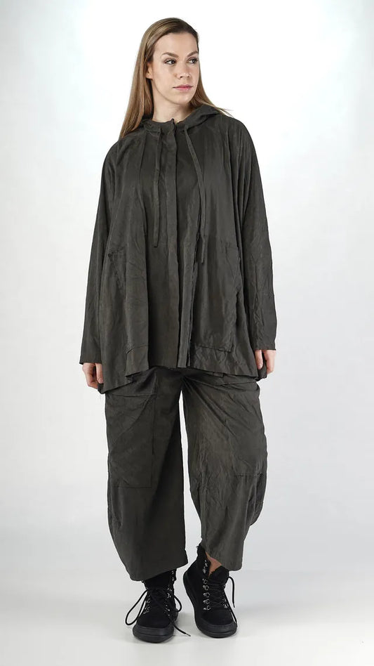 RUNDHOLZ - Spolverino in cupro, Grey