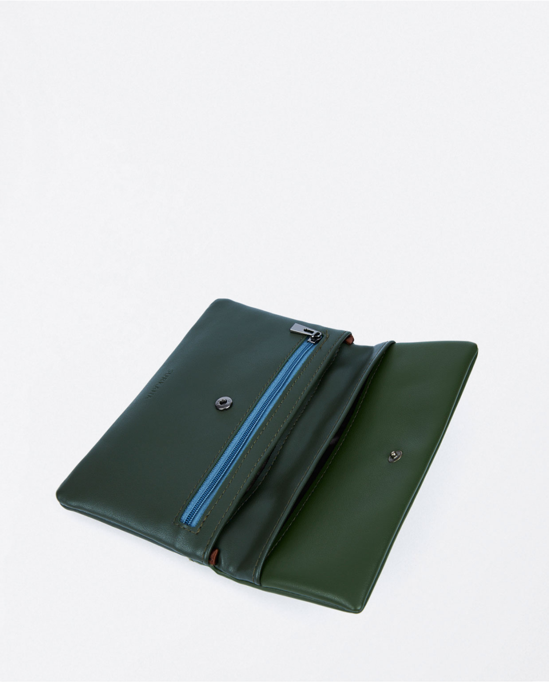 SURKANA - Portafoglio morbido bicolor, Verde