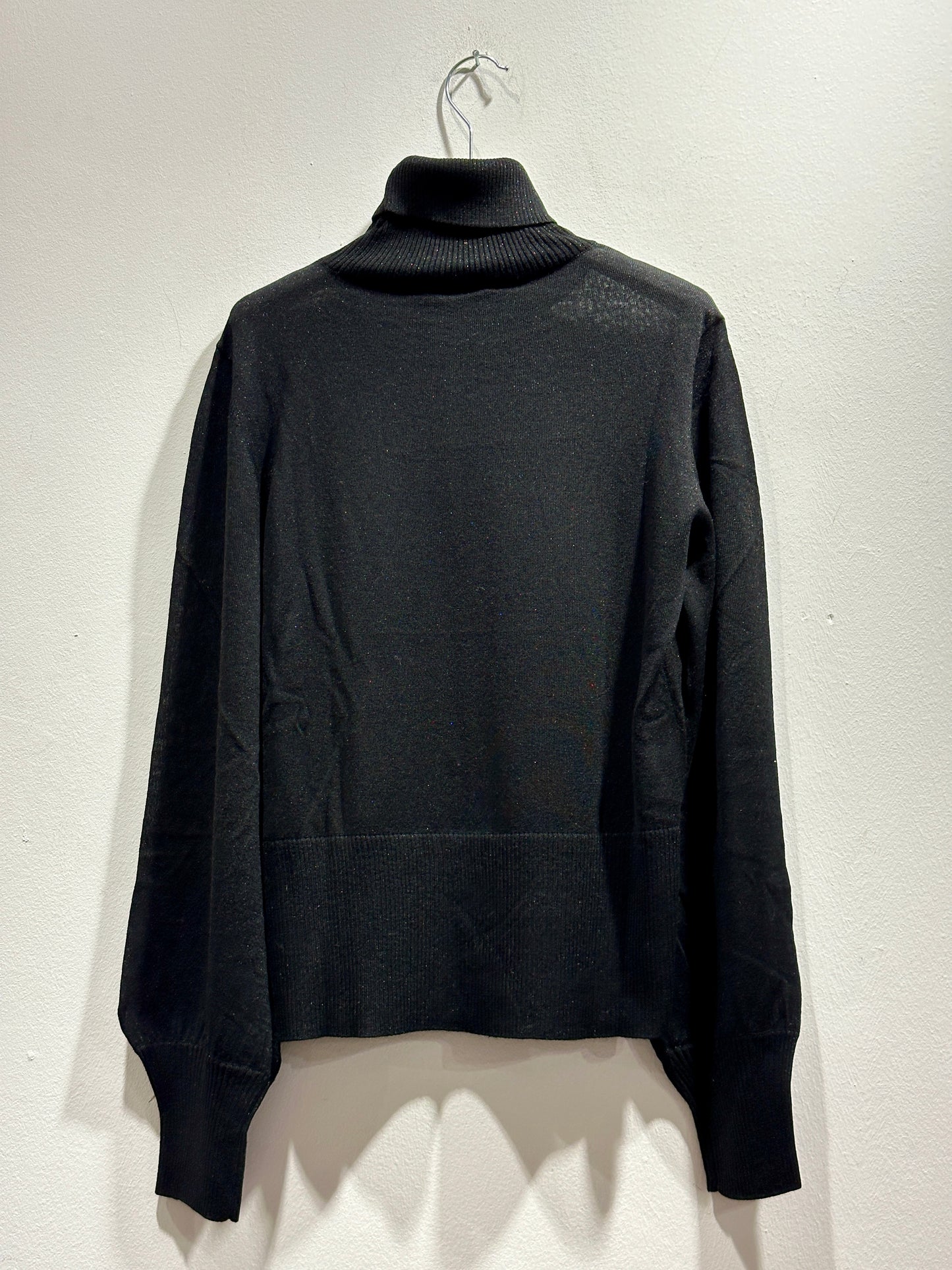 ALESSIA SANTI - Maglia dolcevita spacco, Nero