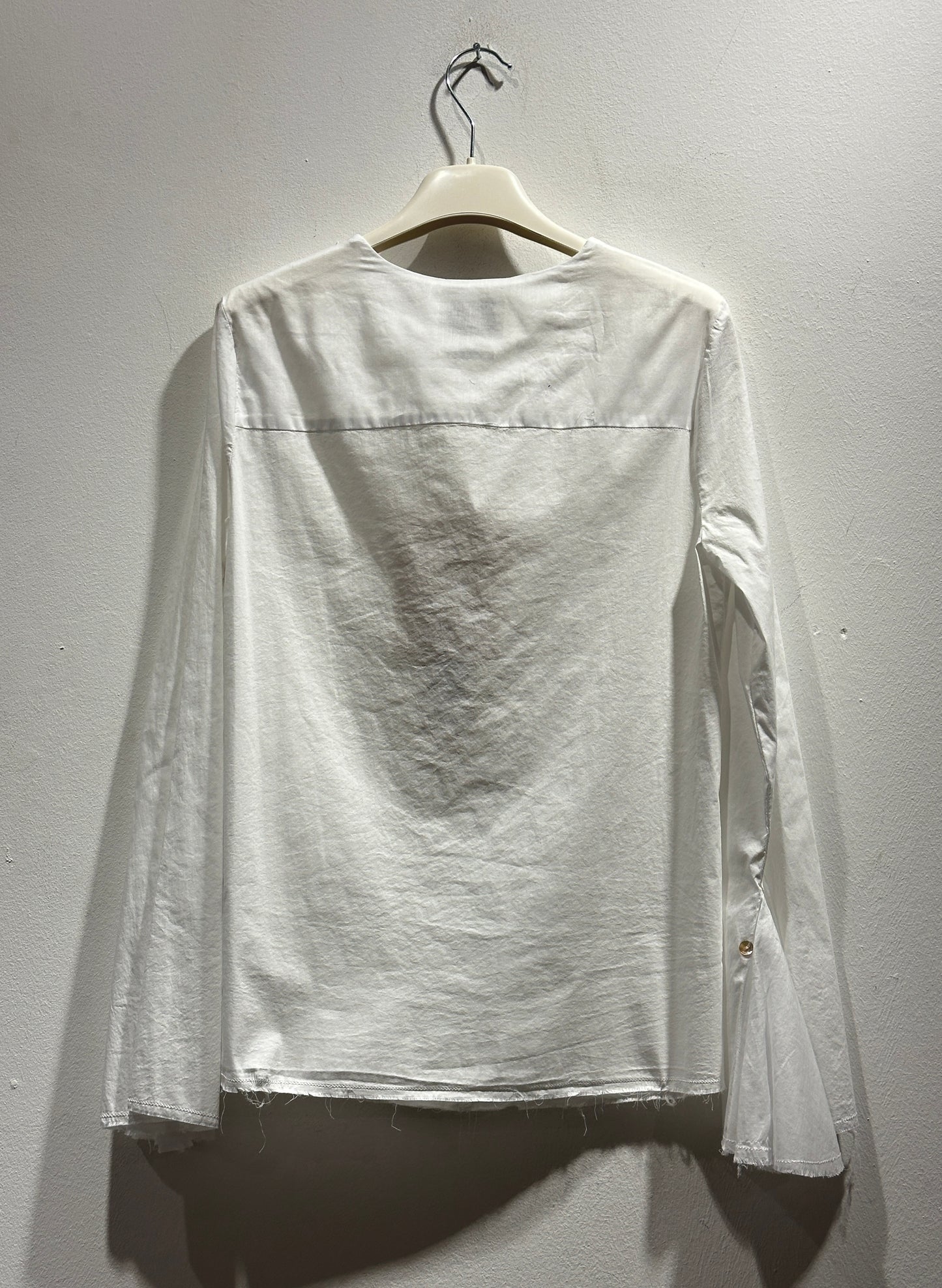 ALESSIA SANTI - Blusa scollo V, Bianco
