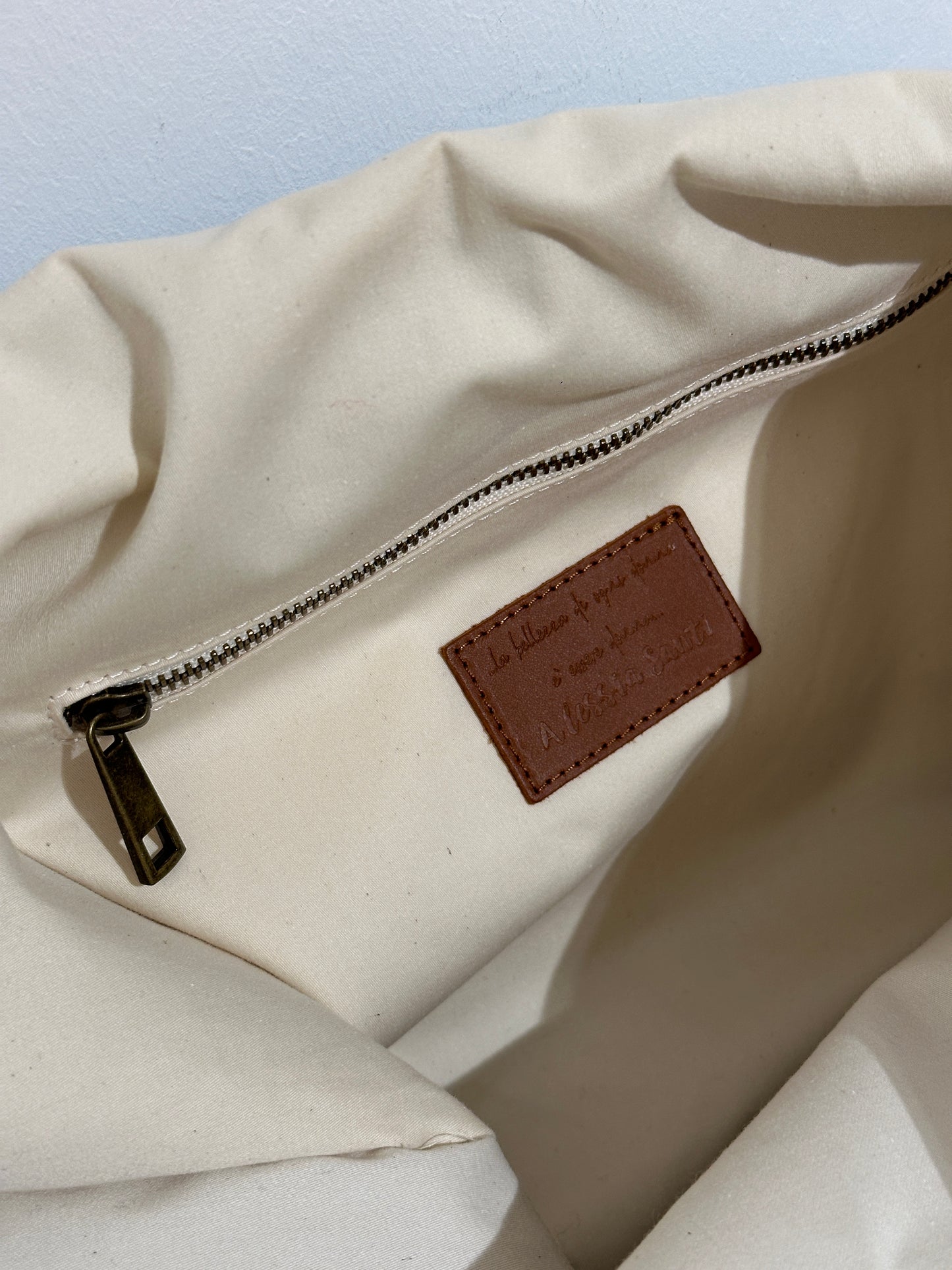 ALESSIA SANTI - Borsa Shopper in pelle, Carta da Zucchero
