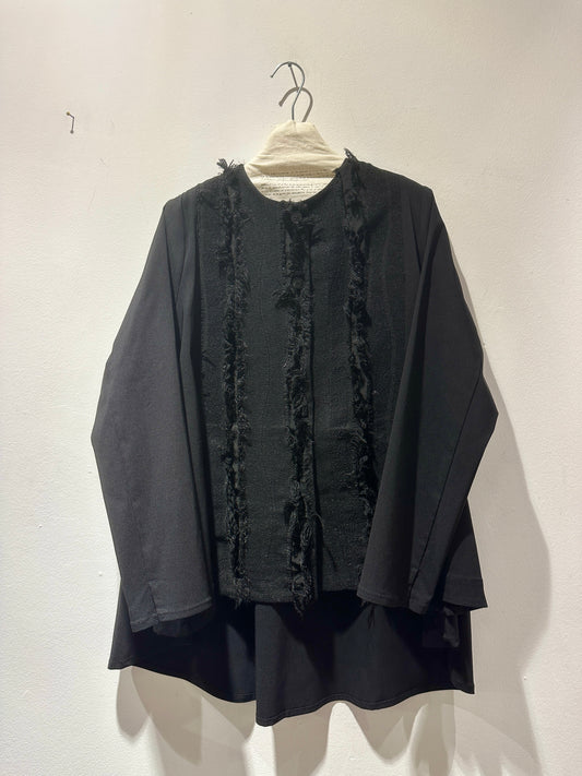 MANESERA - Giacca Fil Coupè, Nero