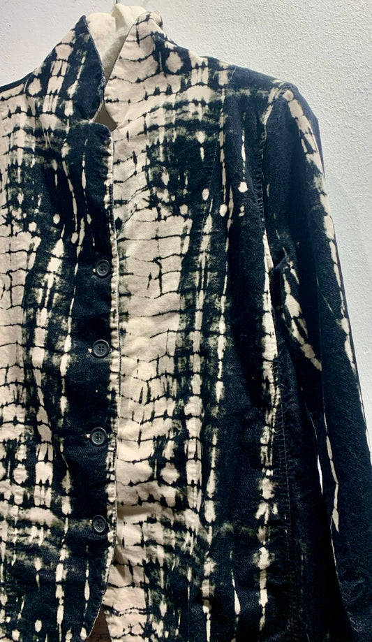 MAMA B - Giacca Adel PR in velluto, stampata Nero