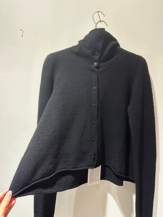 RUNDHOLZ - Cardigan misto cotone e lana, Black