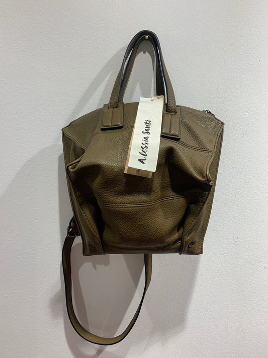 ALESSIA SANTI - Borsa a mano in pelle, fango