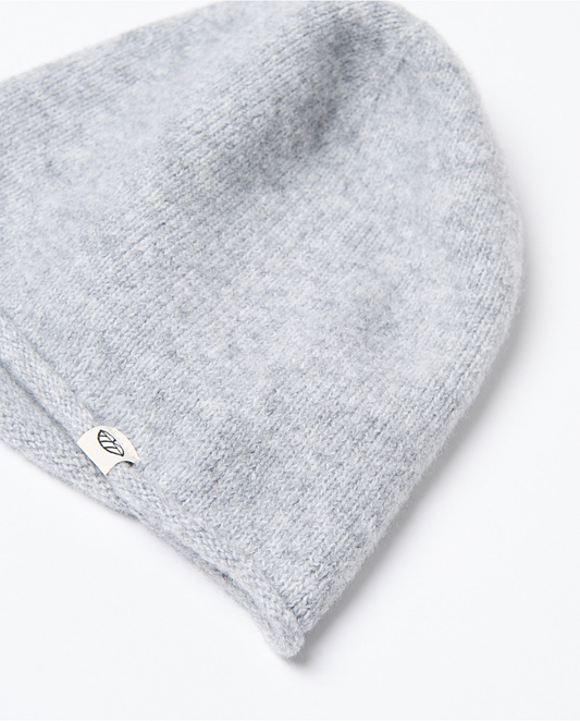 SURKANA - Berretto in maglia con risvolto, Grigio