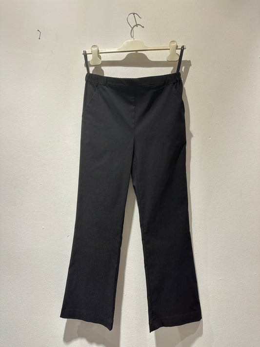 MANESERA - Pantalone a trombetta, Nero