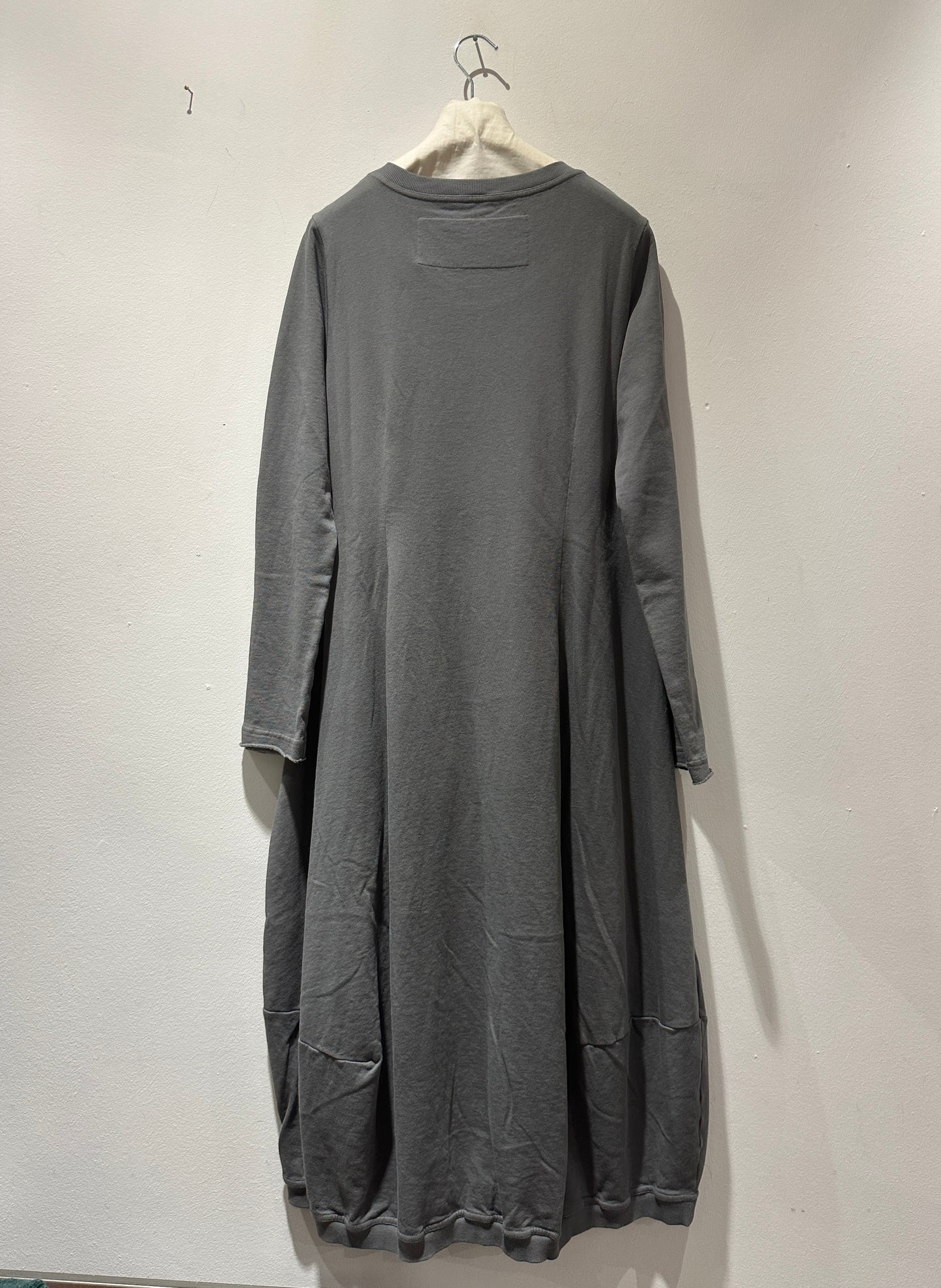 RUNDHOLZ - Abito in cotone con tasche, Grey