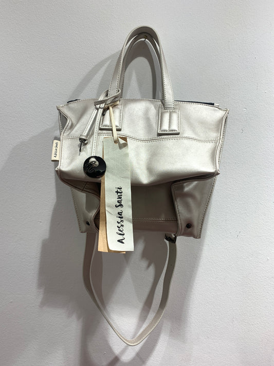 ALESSIA SANTI - Borsa a mano in pelle, perla