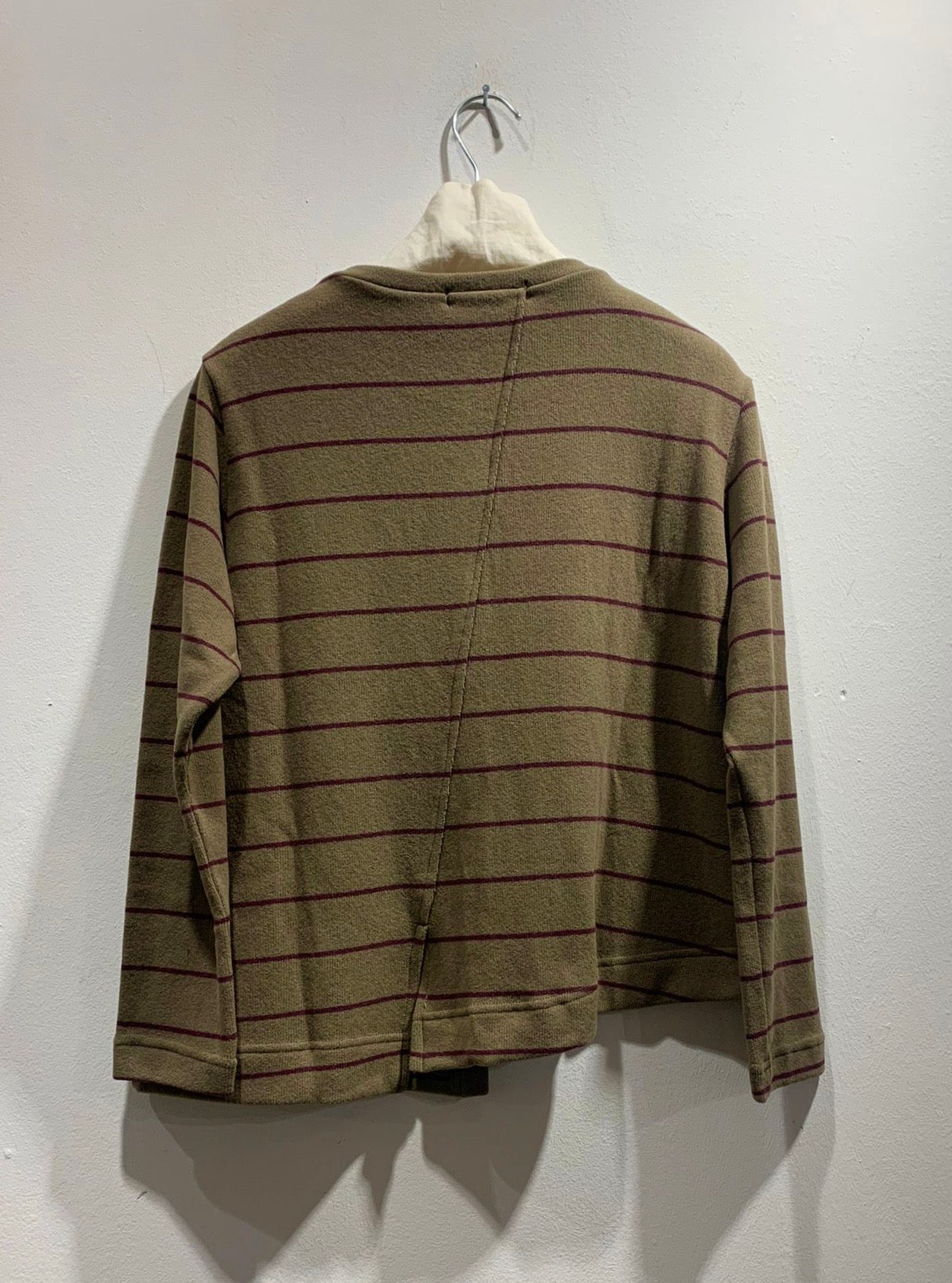 MAMA B - Cardigan Crema, Rigato Uva