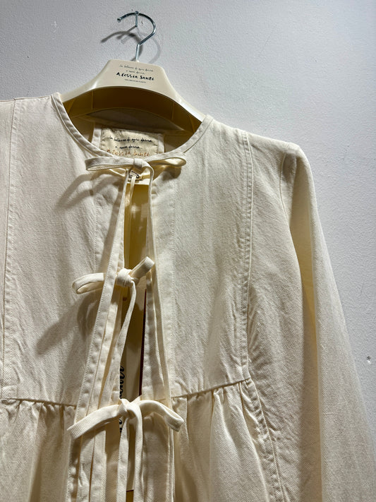 ALESSIA SANTI - Giacca lacci, Crema
