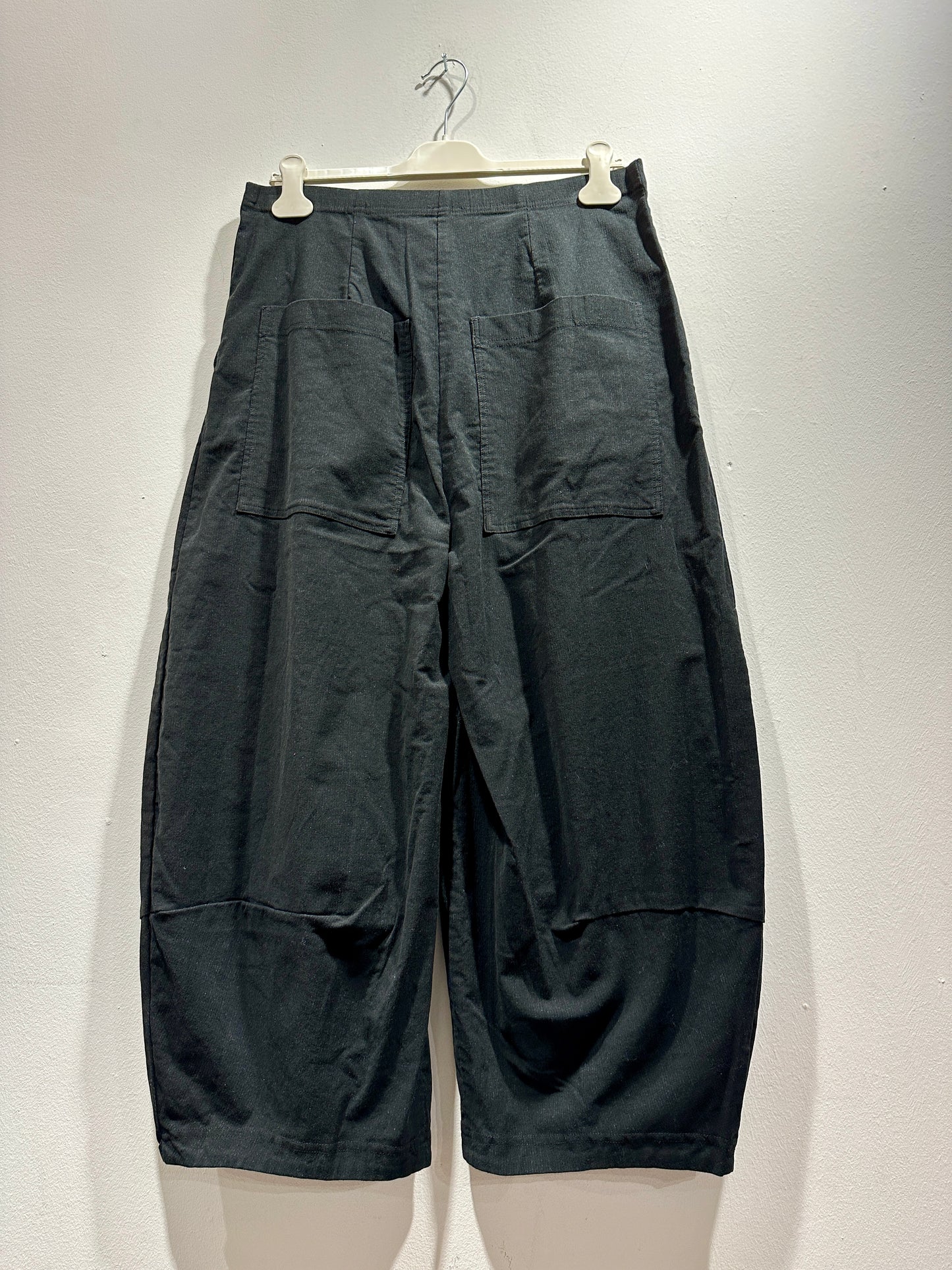 RUNDHOLZ - Pantalone baggy misto lana, Black Stripe