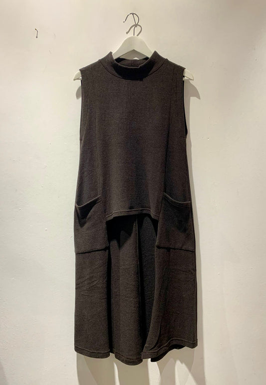 MAMA B - Gilet lungo Linna, Moro