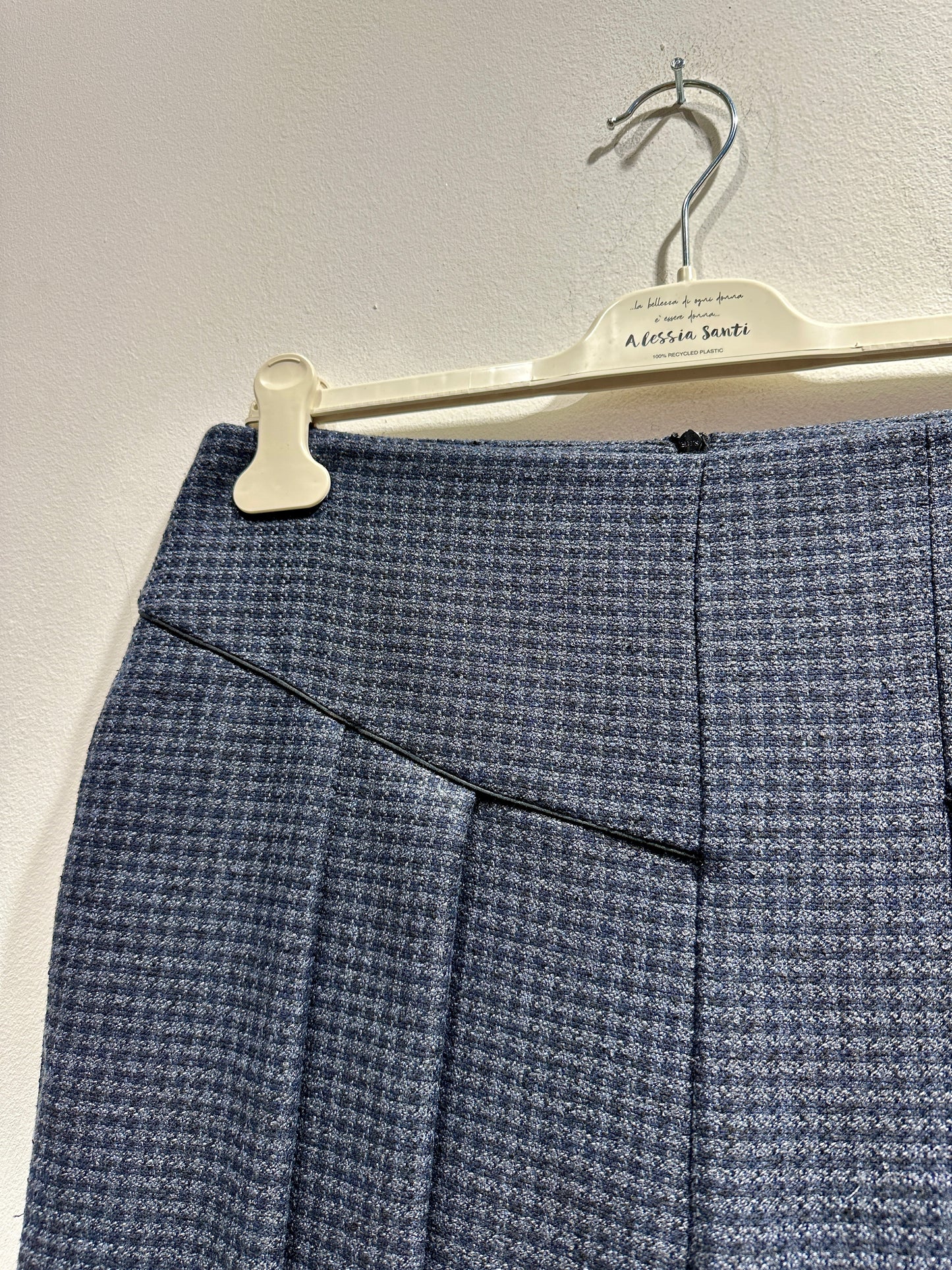 ALESSIA SANTI - Pantalone quadretti, Blu