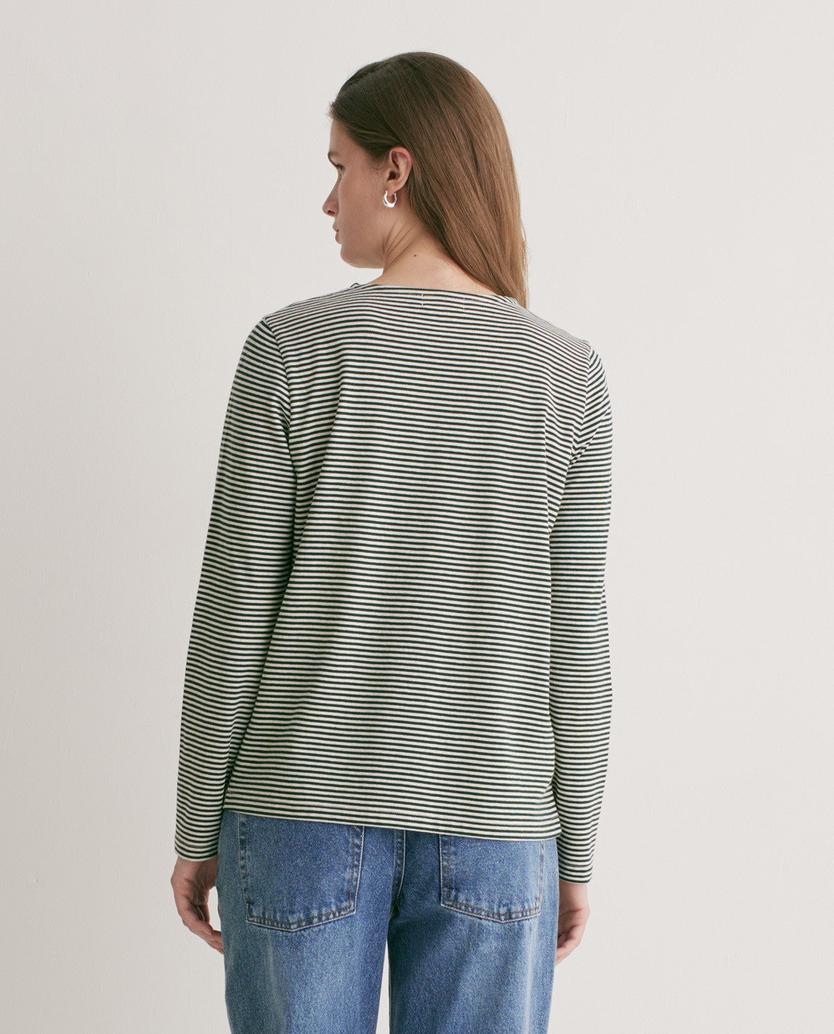 YERSE - T-shirt in cotone organico, Verde