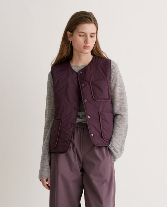 YERSE - Gilet Idrorepellente, Maroon