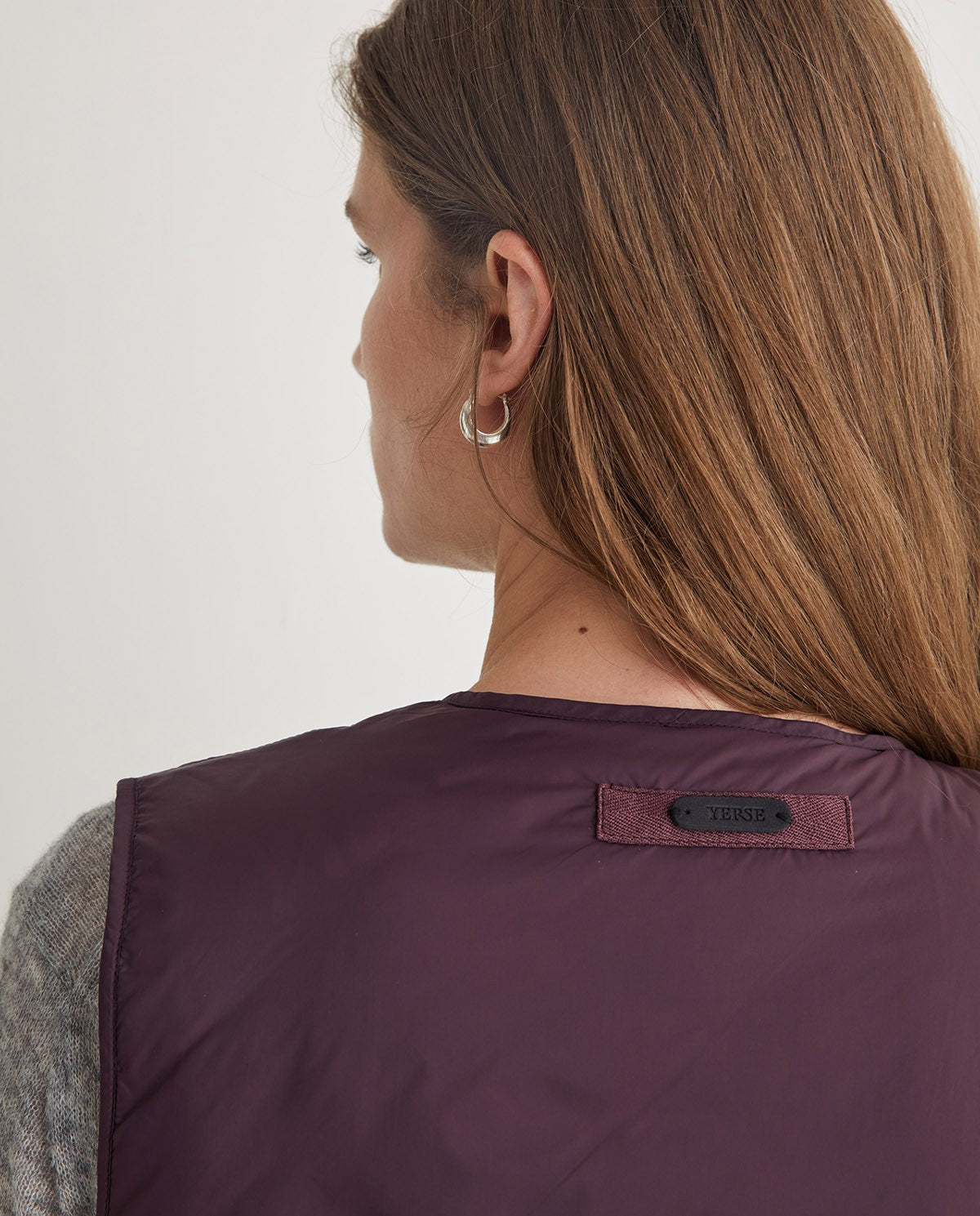 YERSE - Gilet Idrorepellente, Maroon