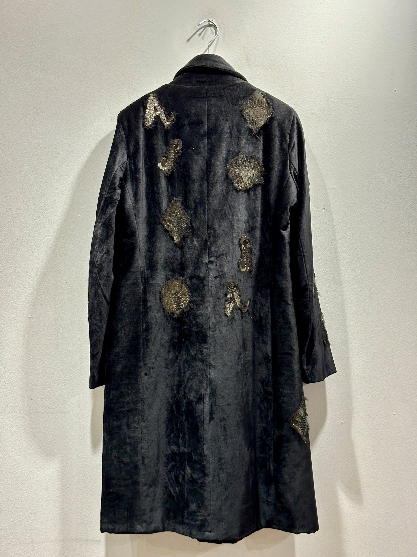 ALESSIA SANTI - Cappotto lungo imbottito con paillettes