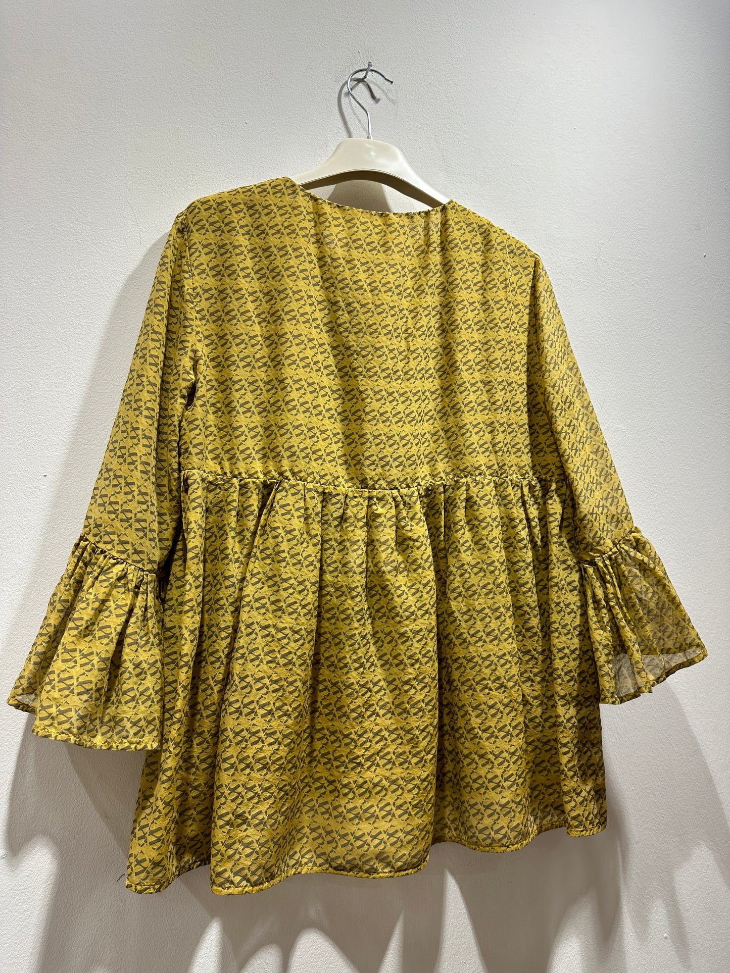 ALESSIA SANTI - Blusa fantasia, Senape