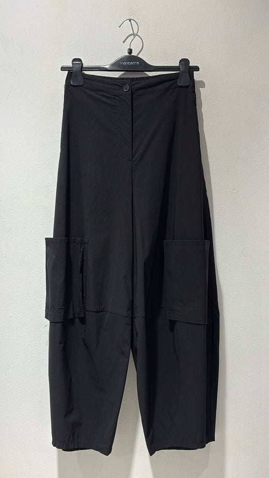 MANESERA - Pantalone cargo, Nero