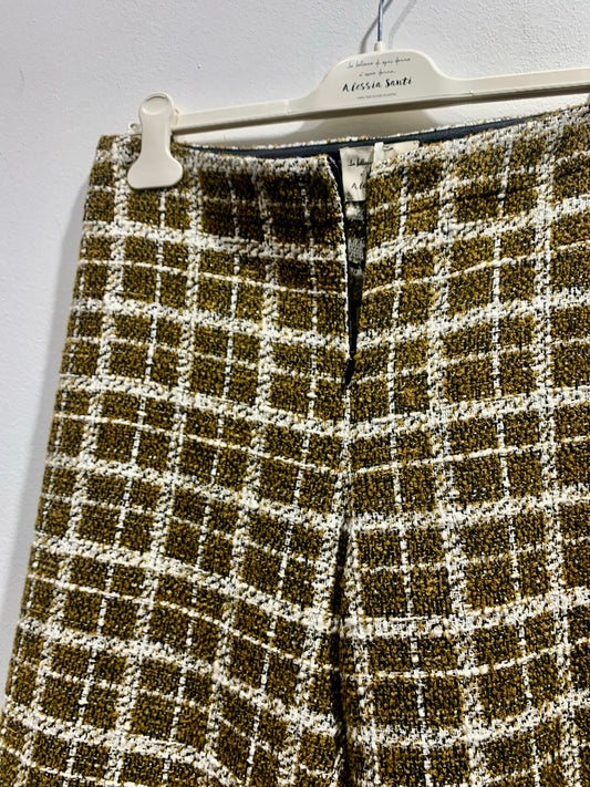 ALESSIA SANTI - Pantalone pied de poule, Verde