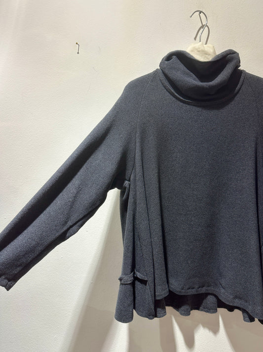 MANESERA - Dolcevita in caldo cotone, Antracite