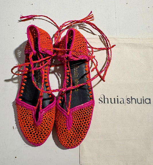SHUIA SHUIA - Sandalo Rabat, Aranncio/Fucsia