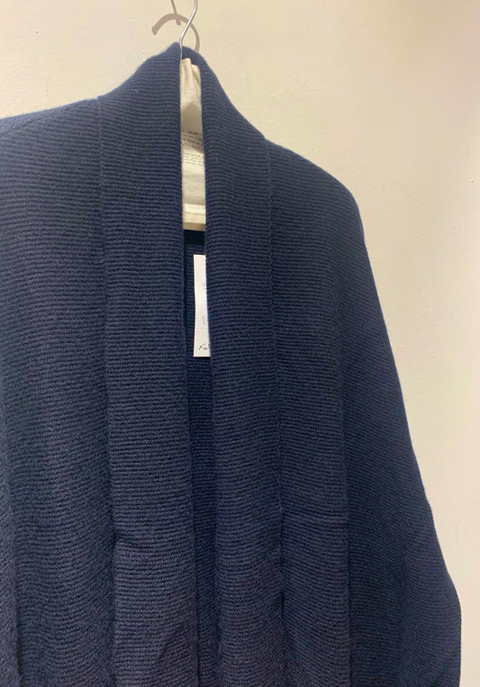 KNIT KNIT - Cardigan oversize misto lana, Navy