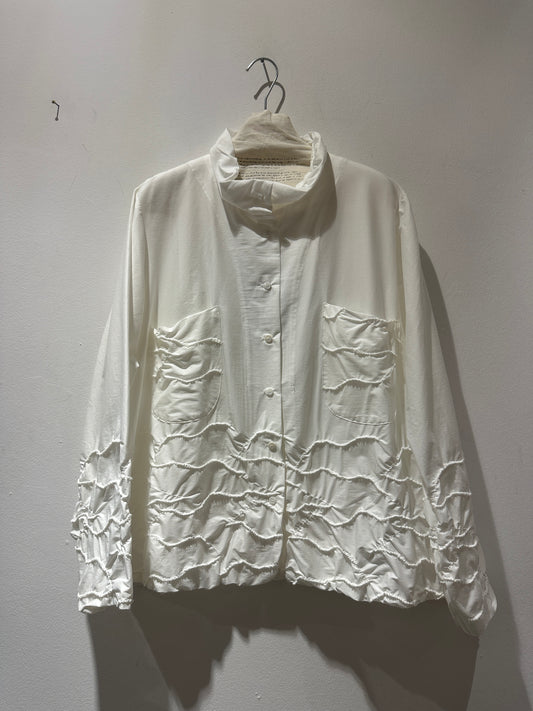 MANESERA - Camicia ricamata, Bianco