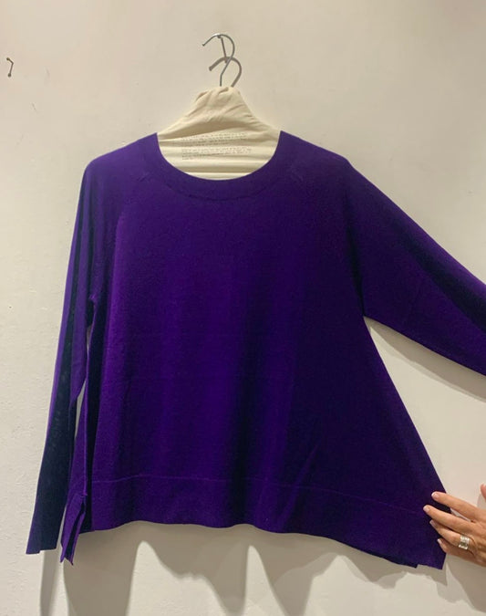 KNIT KNIT - Maglia raglan, Viola