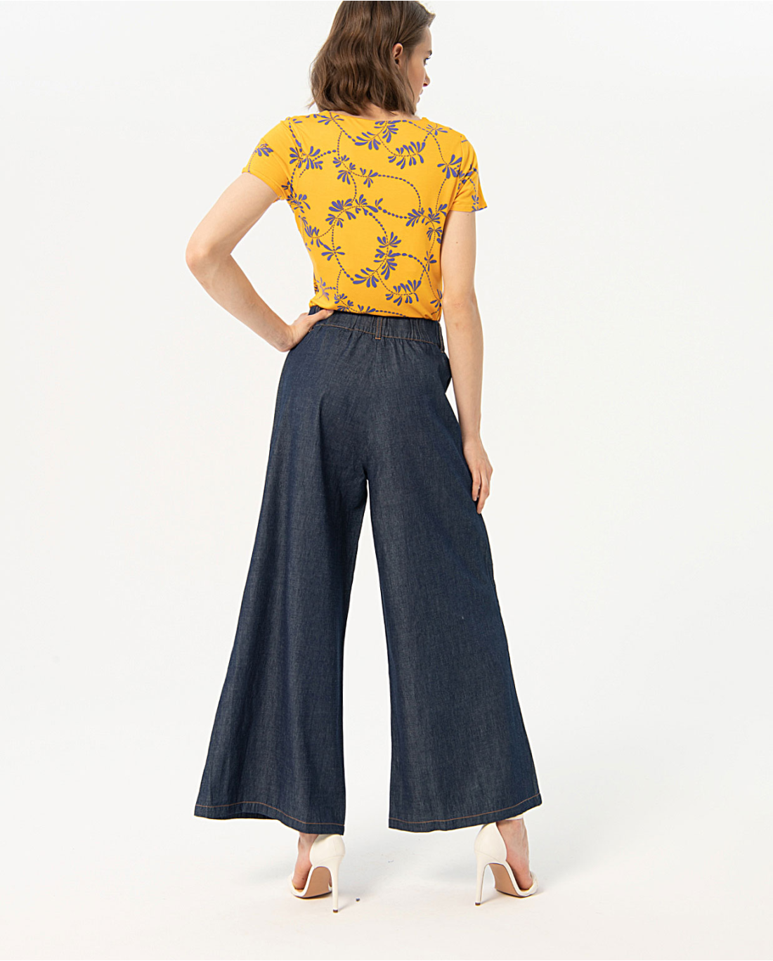 SURKANA - Jeans a gamba larga, Marino